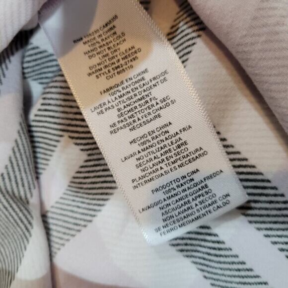 Soft Joie Dane Plaid Blouse in Iris & Porcelain - Size Large - Picture 7 of 10